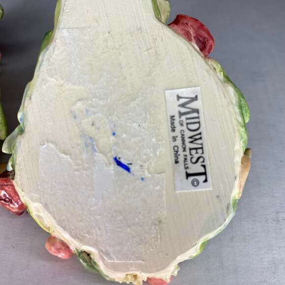 VINTAGE Mini Fairy Candle Holders 2 set fairycore MIDWEST IMPORTS Small fairie - Picture 8 of 9